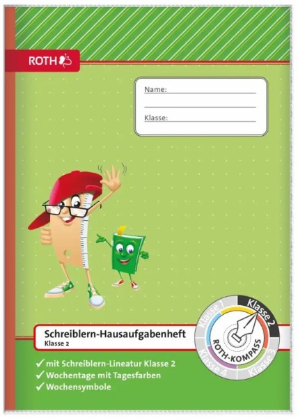 ROTH Schreiblern-Hausaufgabenheft 2. Klasse