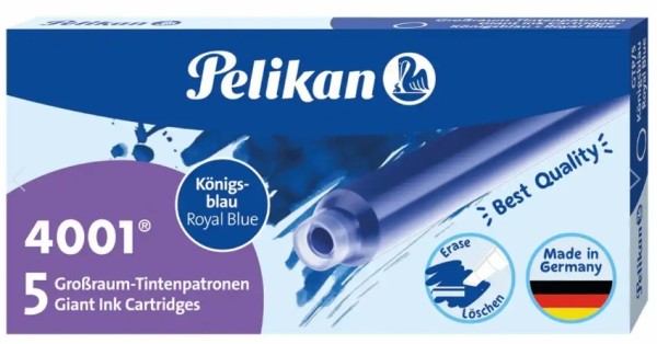 Großraum-Tintenpatronen 4001 königsblau 5 Stück