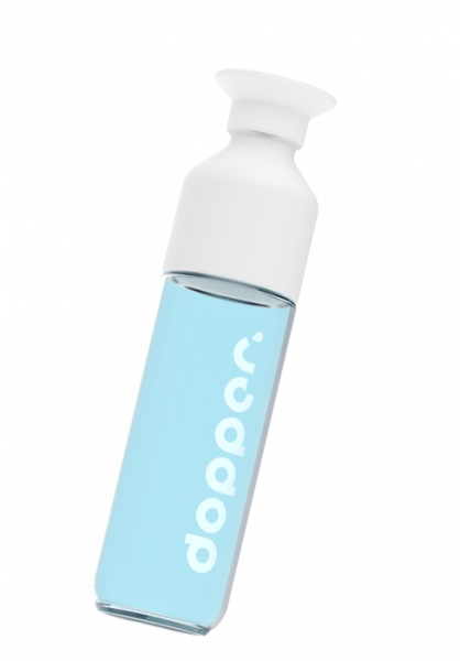 dopper Glass - 400 ml - doppelwandige Isolierflasche aus Borosilikatglas