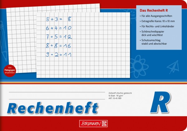 Rechenheft - A5 quer - Lineatur R