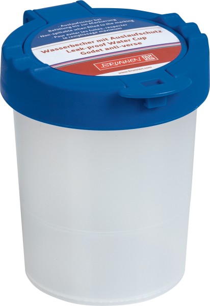 Wasserbecher mit Auslaufschutz