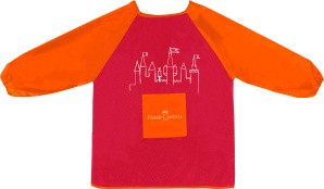 Faber Malschürze für Kinder Farbe rot/orange