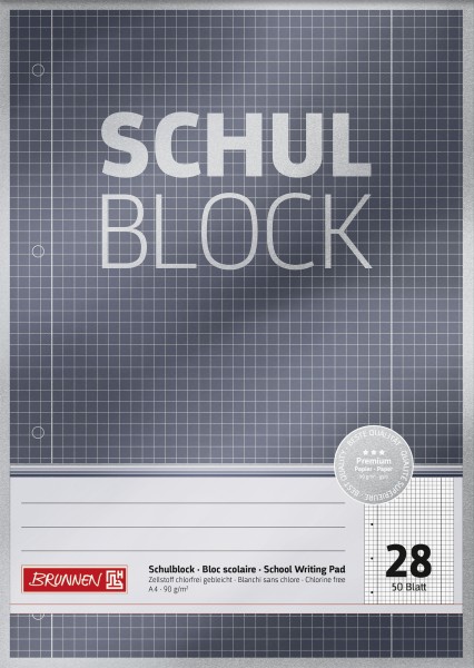 Schulbl A4 90g 50Bl